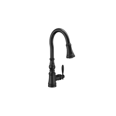 Moen Weymouth Smart Faucet With Motion Control One-Handle Kitchen Pulldown S73004EV2BL